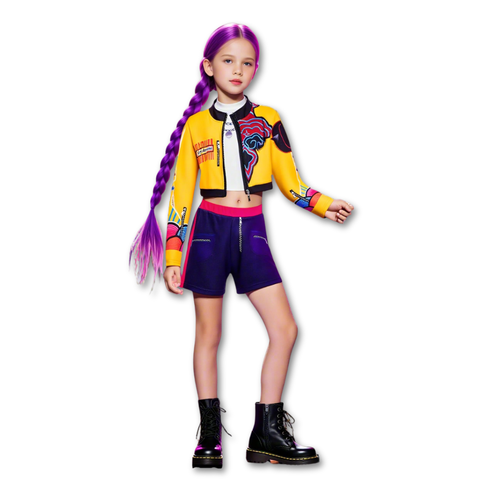 ハロウィン キッズ Kpop ハンター シンガー 衣装セット