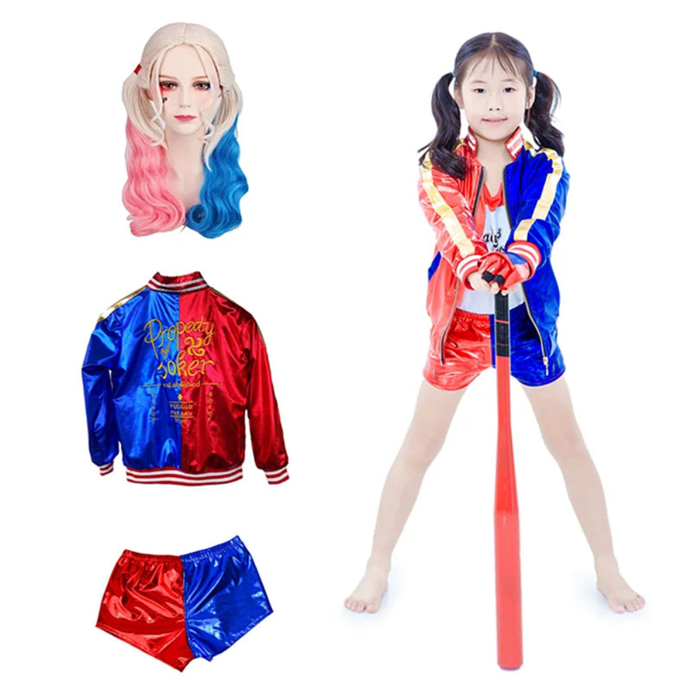 コスプレ 子供用ハーレクイン風衣装セット