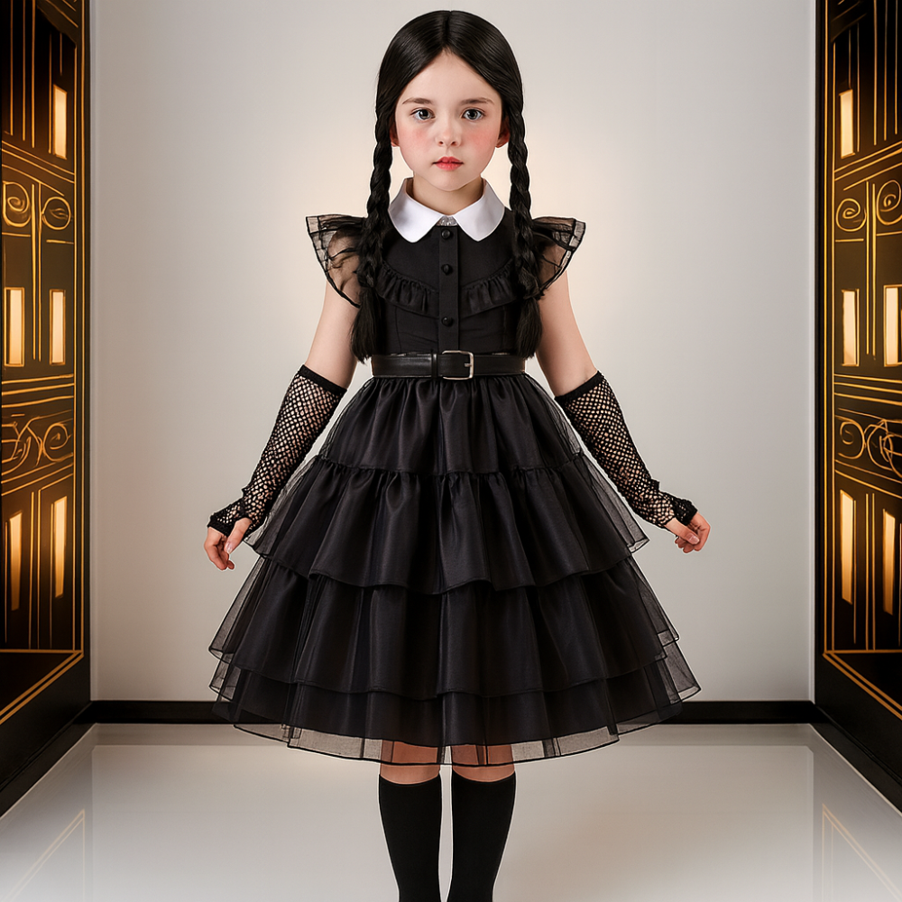 コスプレ 子供用ゴシックウィッチドレス