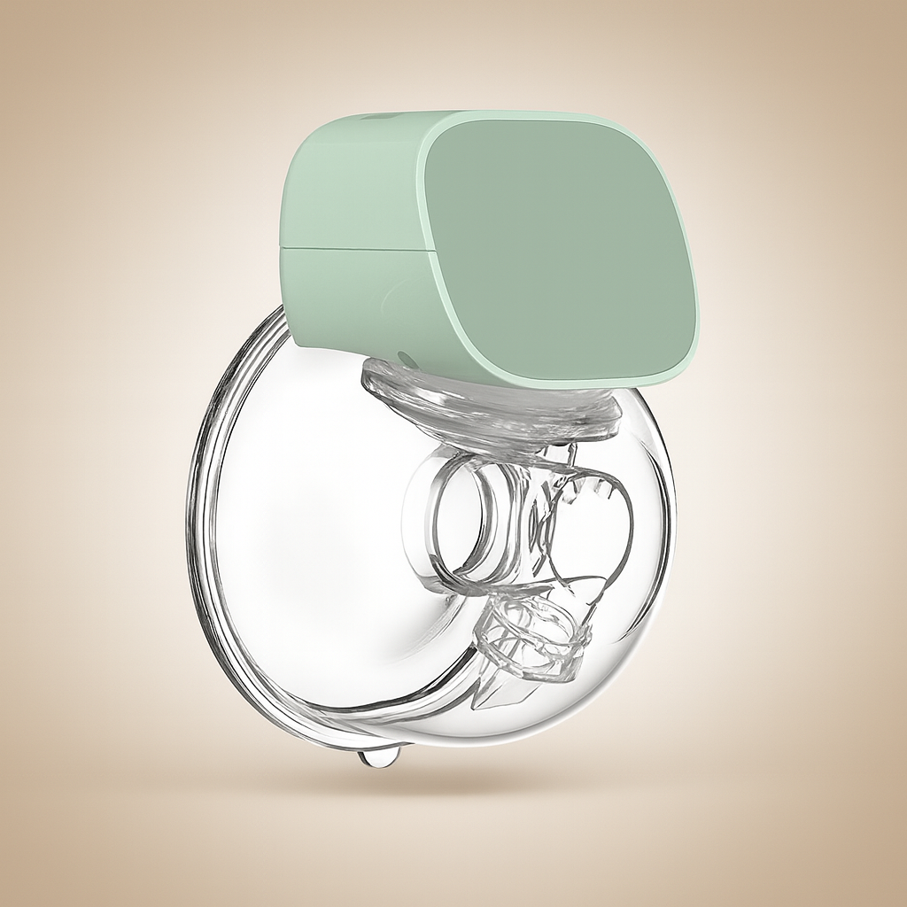Tire-lait portable en silicone avec unité d'aspiration silencieuse