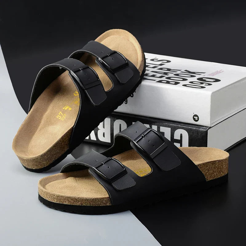 Herre gå-sandaler med slip-on | Bue støtte