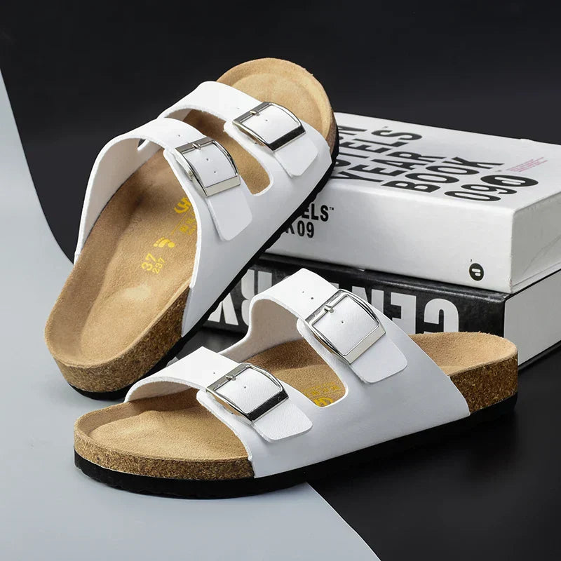 Herre gå-sandaler med slip-on | Bue støtte