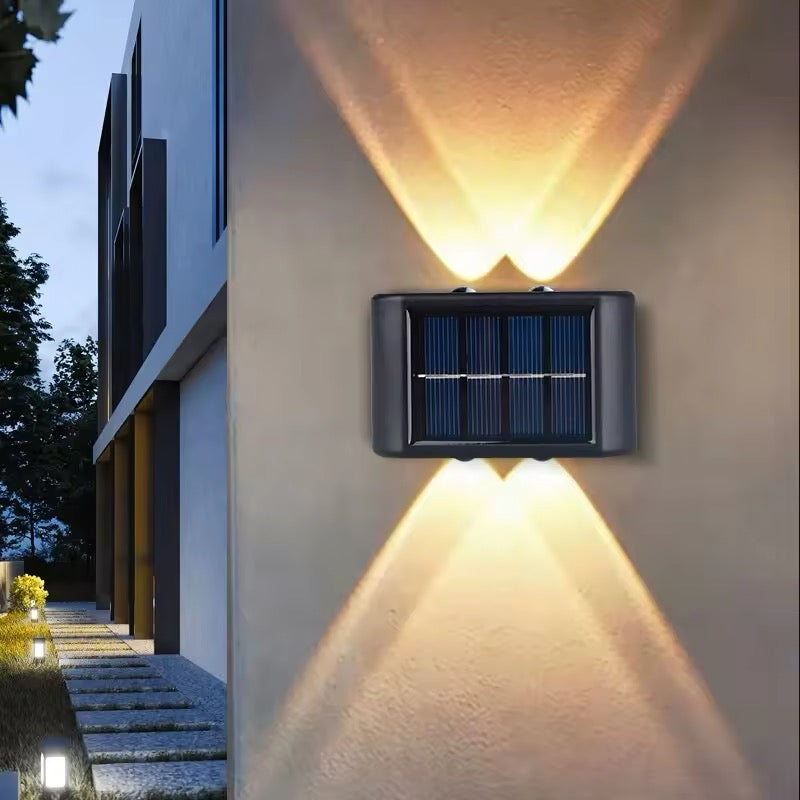 Udendørs solcelle LED væglampe moderne design