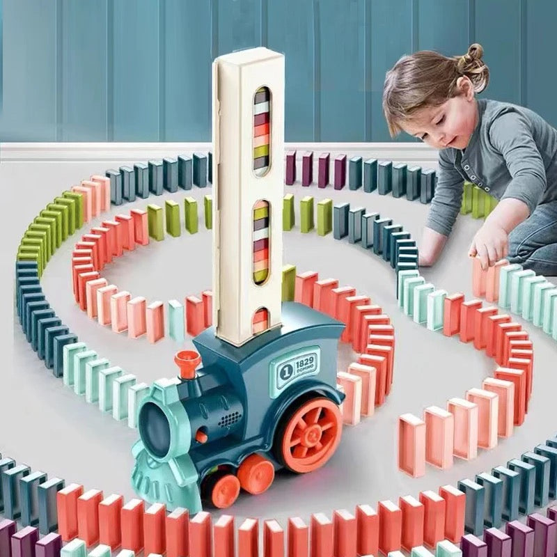 Kinder Domino Spielzeugzug für kreatives Spielen