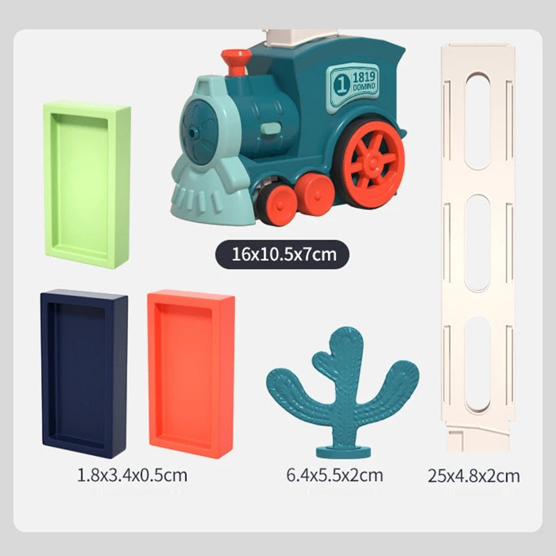 Gioco del Domino per Bambini a Forma di Treno per Gioco Creativo