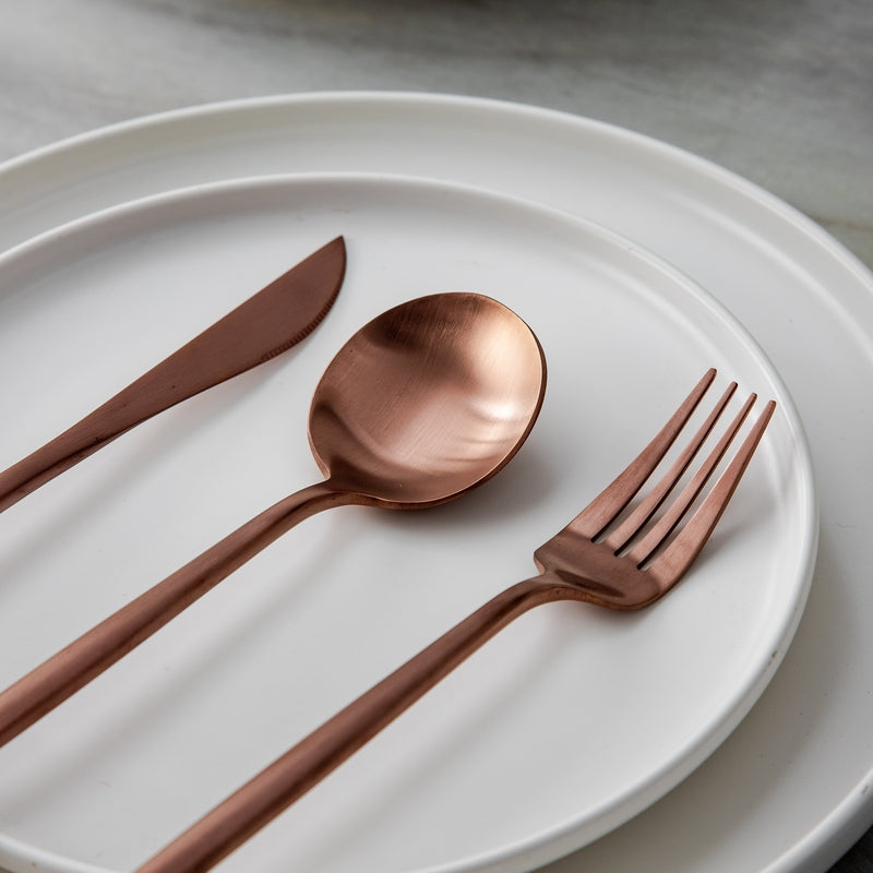 Bestiksæt Rustfrit Stål Minimalistisk Design