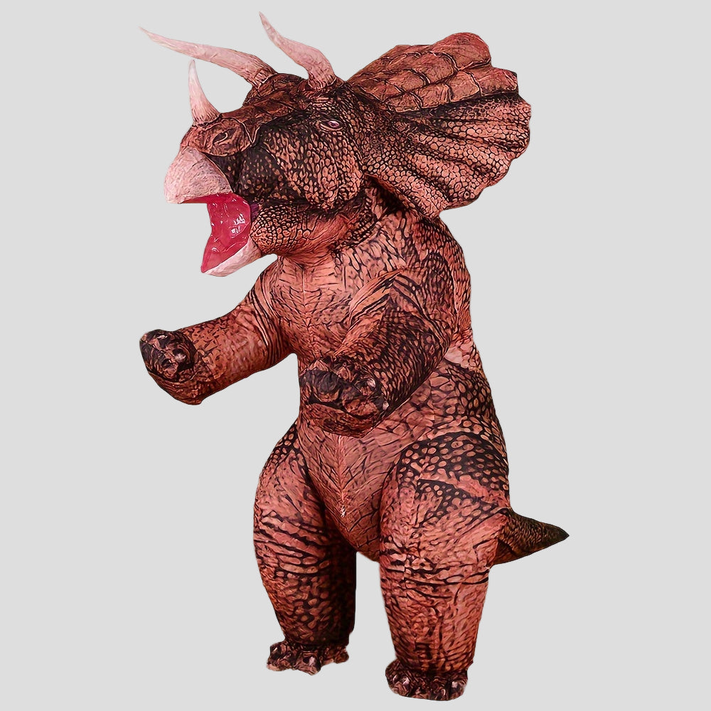 インフレータブル恐竜スーツ ハロウィンコスチューム トリケラトプス