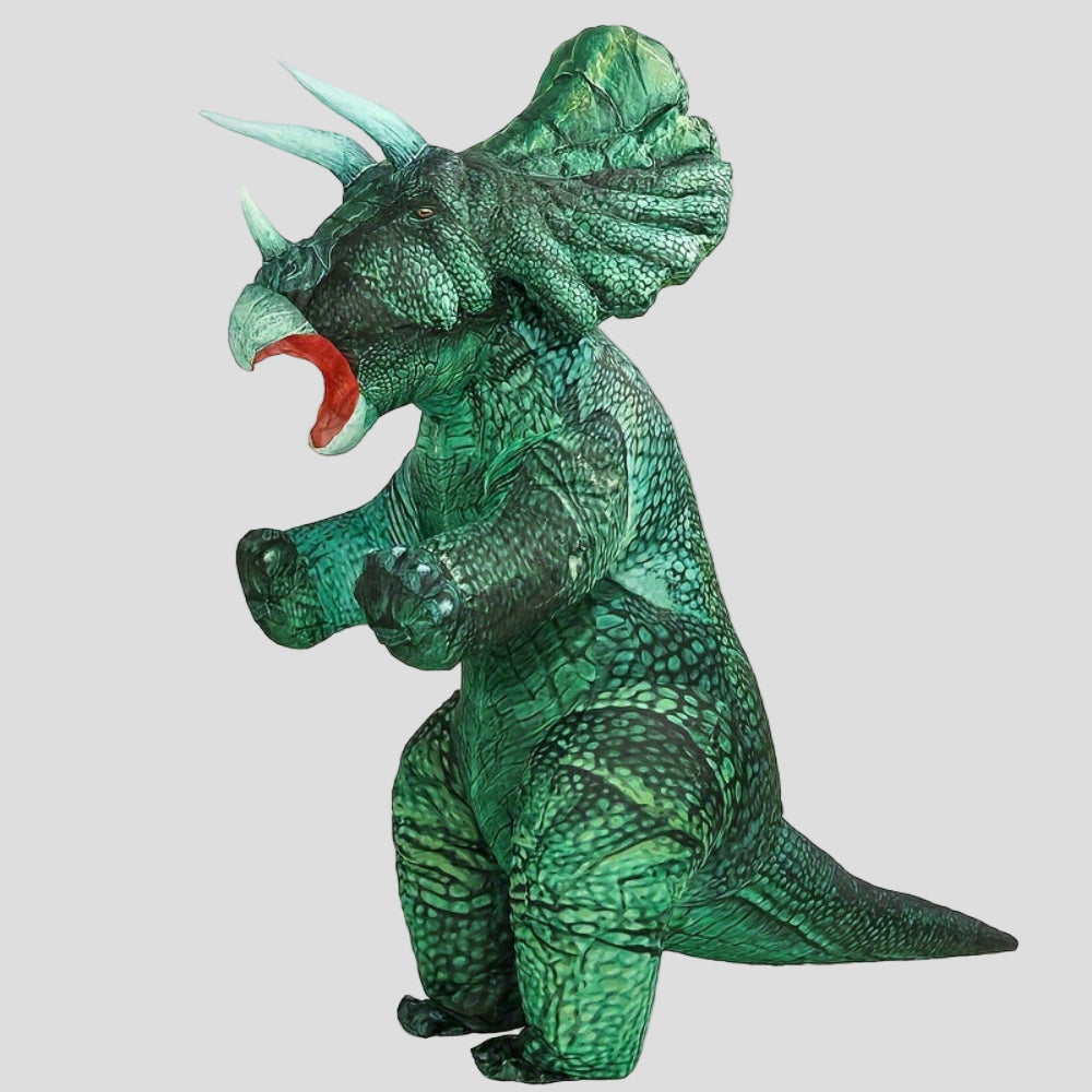 インフレータブル恐竜スーツ ハロウィンコスチューム トリケラトプス