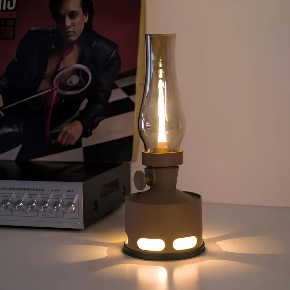 LED bordlampe retro genopladelig lanterne