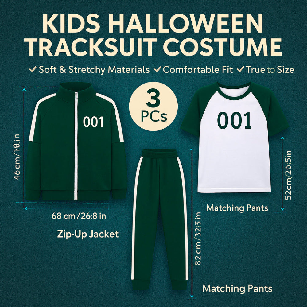 Kids Game Halloween Costumes Tracksuit Set Outfit