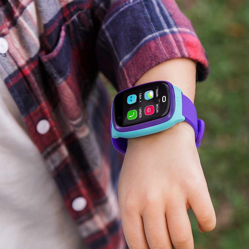 Orologio intelligente per bambini con localizzatore GPS, impermeabile, touchscreen, fotocamera