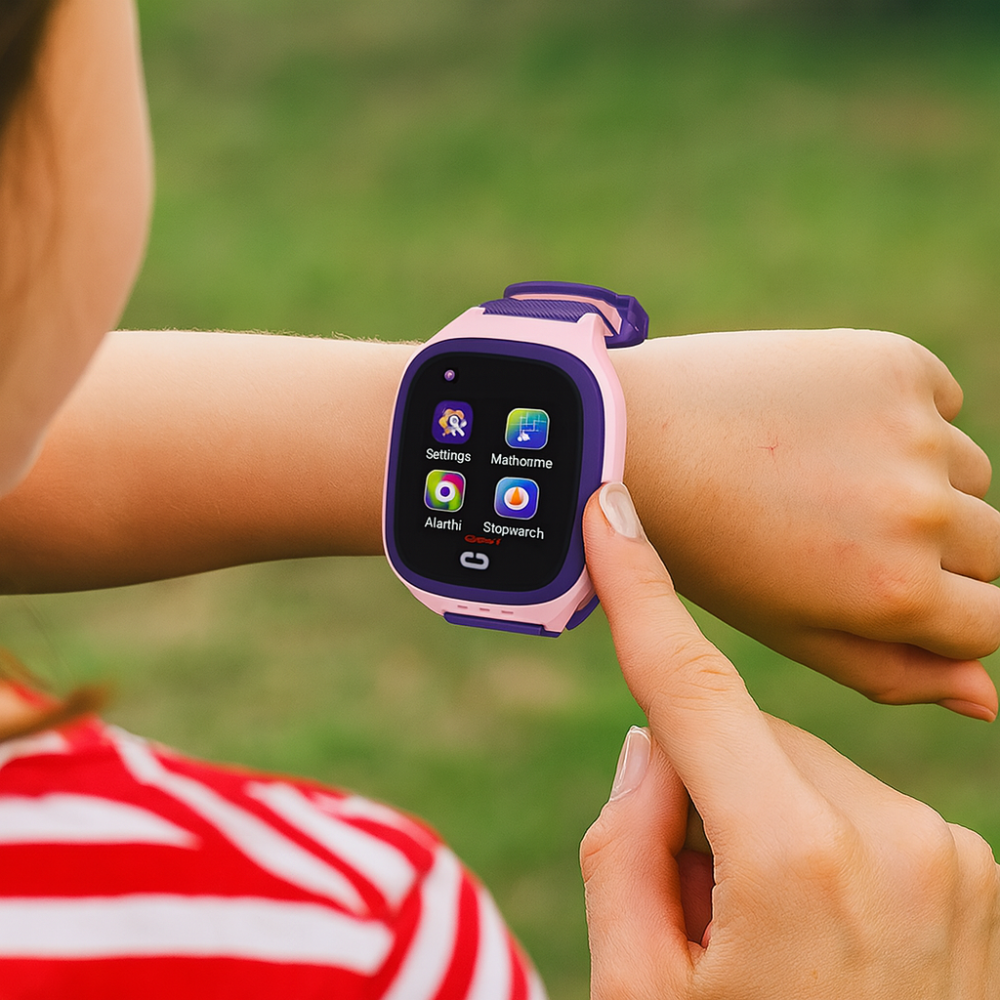 Reloj inteligente para niños con GPS, rastreador, pantalla táctil, cámara y resistente al agua