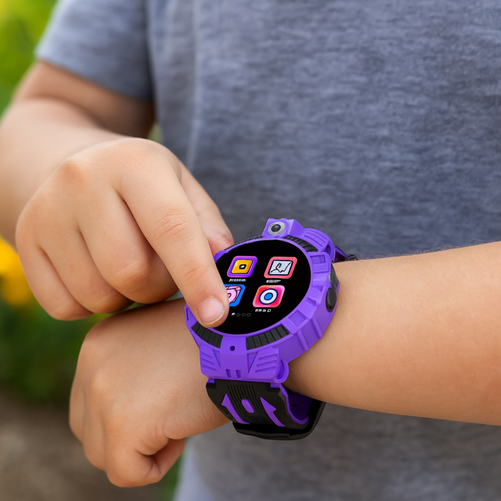 Reloj inteligente para niños con pantalla táctil, cámara, batería recargable por USB
