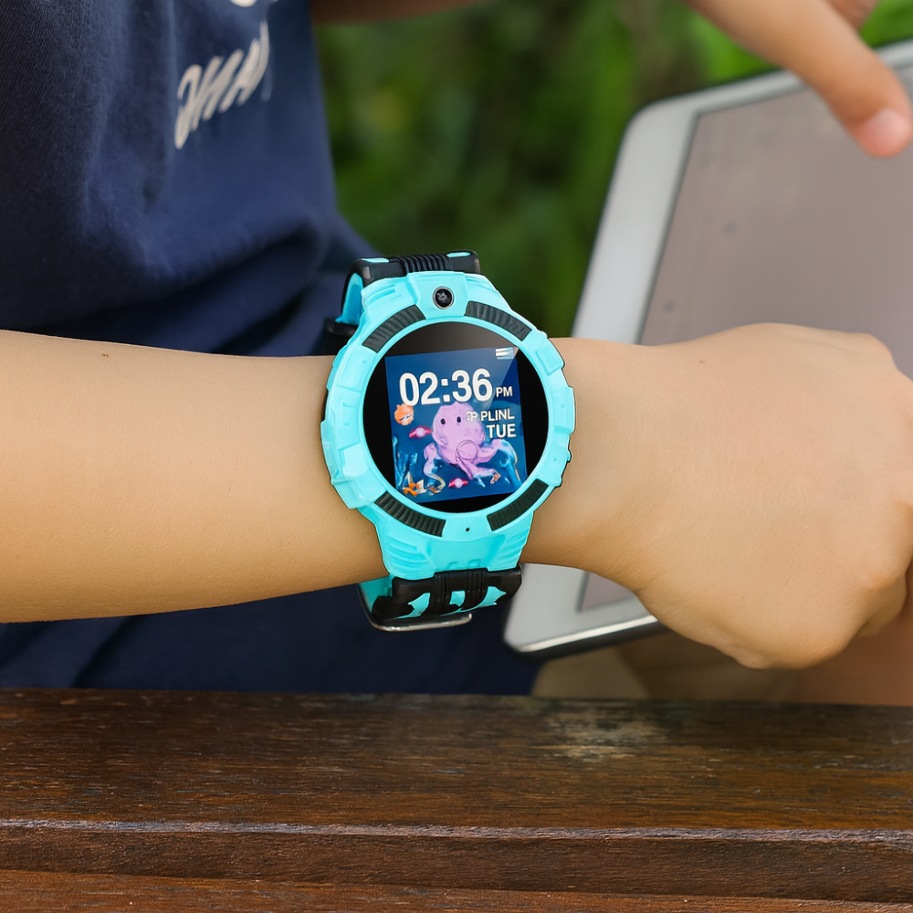 Orologio intelligente per bambini con touchscreen, fotocamera, batteria ricaricabile USB
