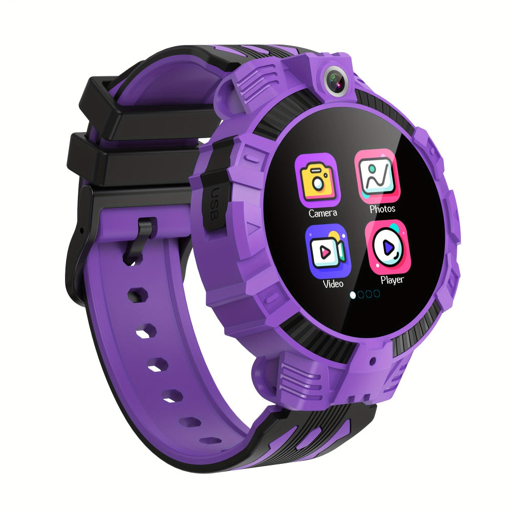 Reloj inteligente para niños con pantalla táctil, cámara, batería recargable por USB