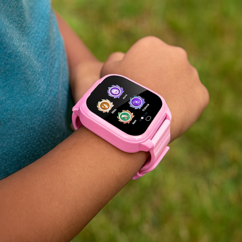 Reloj inteligente para niños con pantalla táctil, rastreador de actividad física, recargable por USB