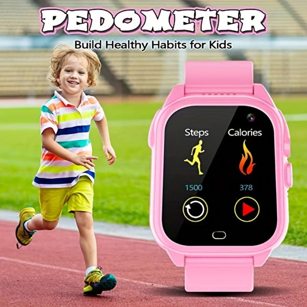 Reloj inteligente para niños con pantalla táctil, rastreador de actividad física, recargable por USB