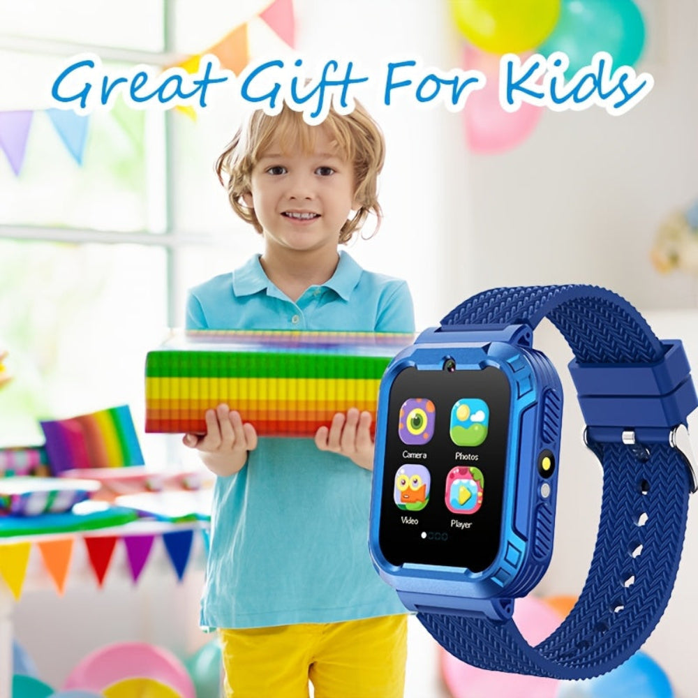 Orologio intelligente per bambini con touchscreen, ricaricabile via USB, tracker fitness educativo
