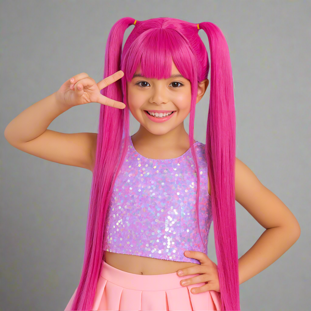 Costume Halloween bambino con parrucca