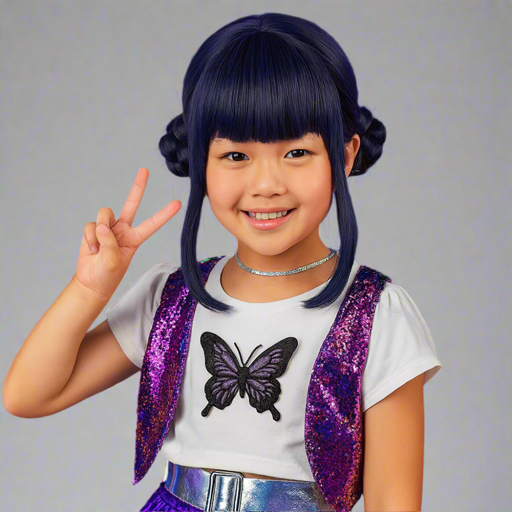 Costume Halloween bambino con parrucca