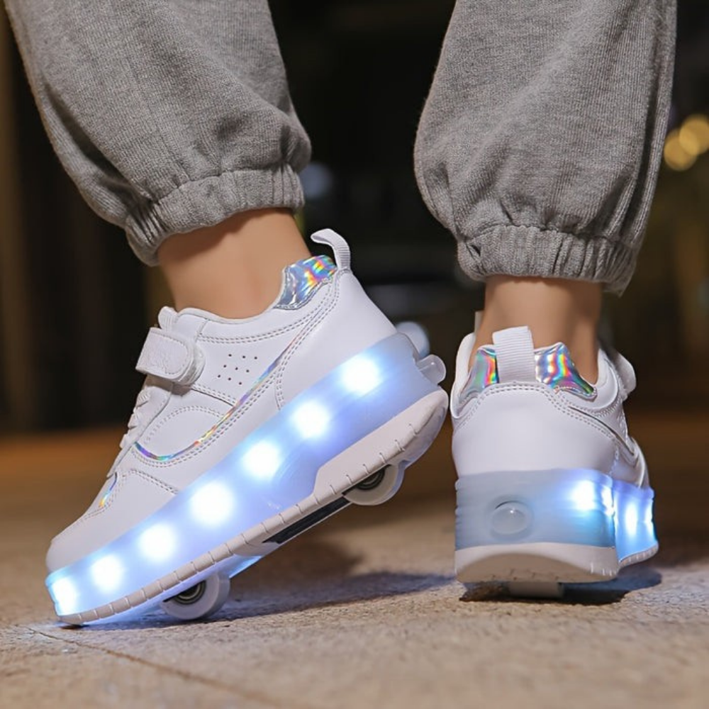 Børns lys-op rullesko | Blinkende sneakers