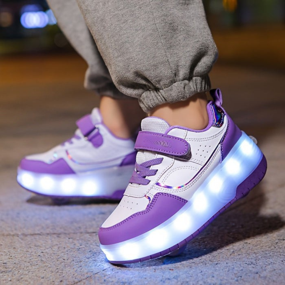 Børns lys-op rullesko | Blinkende sneakers