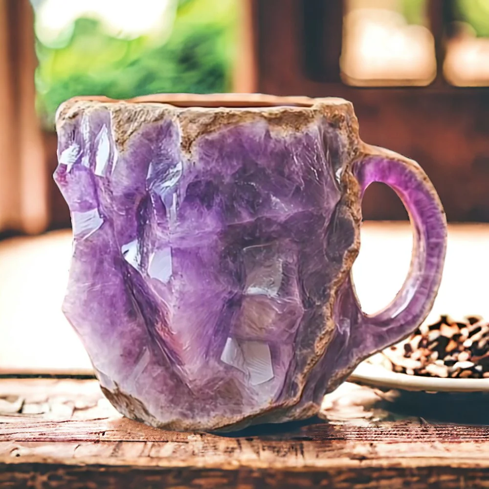 Kaffekrus med naturligt krystalstenslook