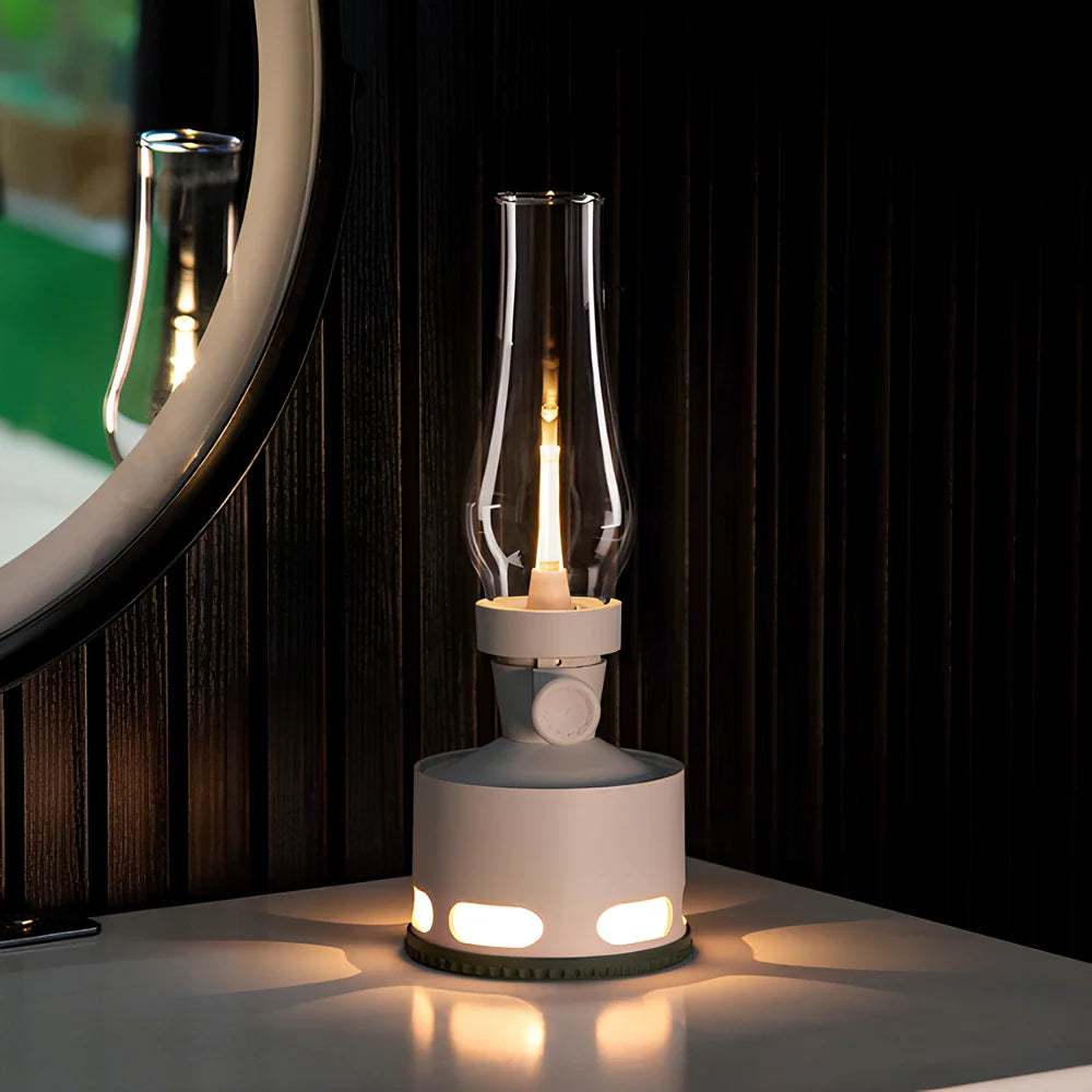 LED bordlampe retro genopladelig lanterne