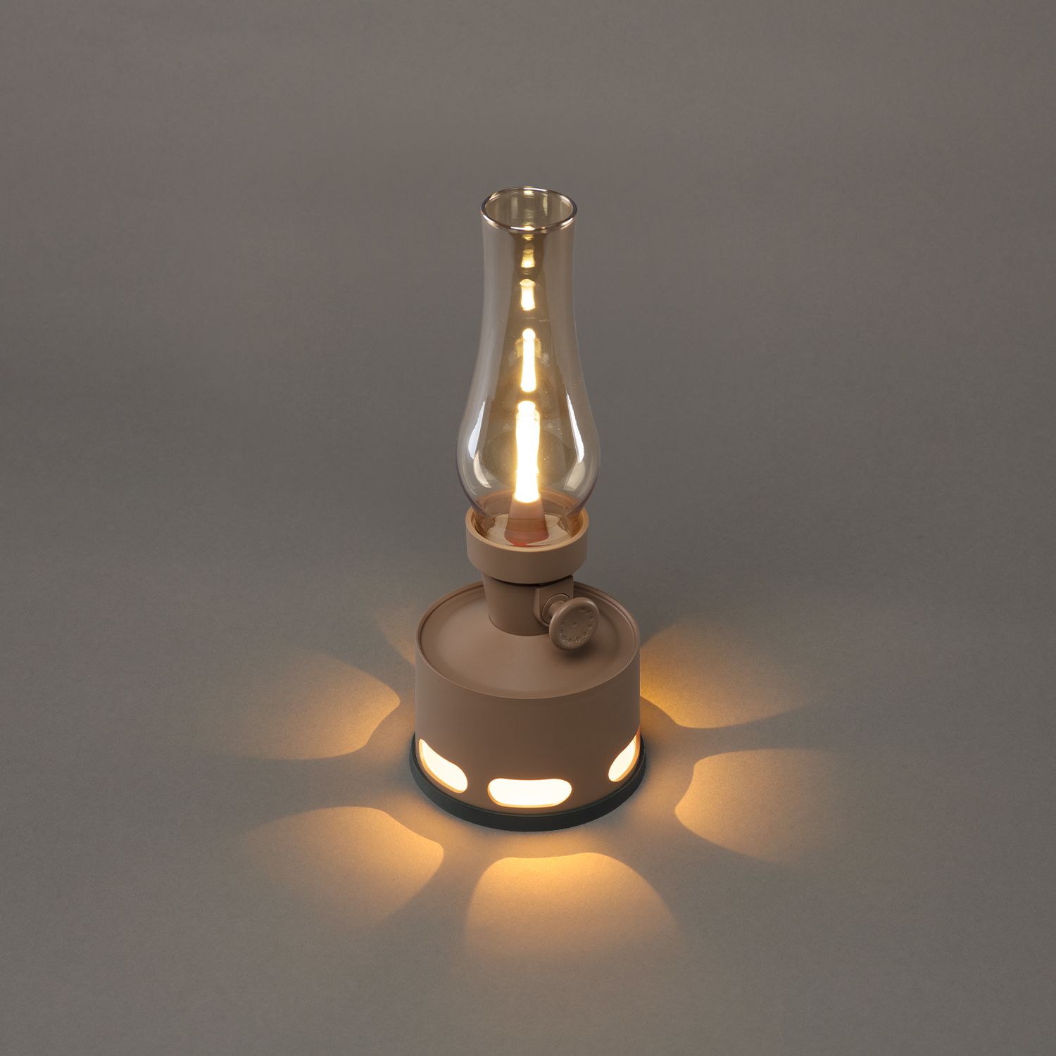 LED bordlampe retro genopladelig lanterne