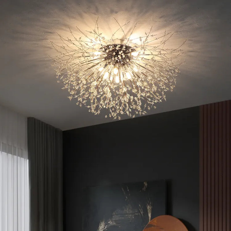 CrystalGlow - LED Pendant and Ceiling Lights with Elegant Branch Design