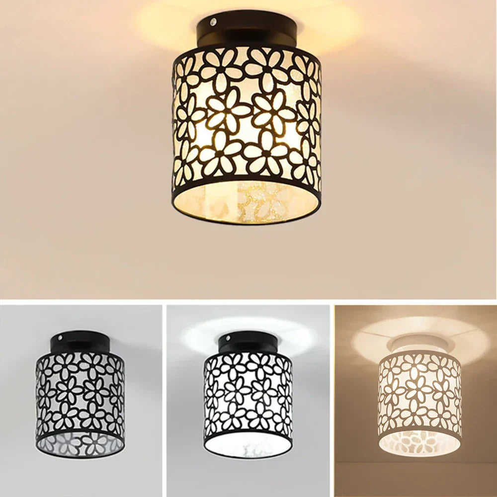 Blossom Glow Ceiling Lamp – Contemporary Floral Design Light Fixture for Living Room and Hallway