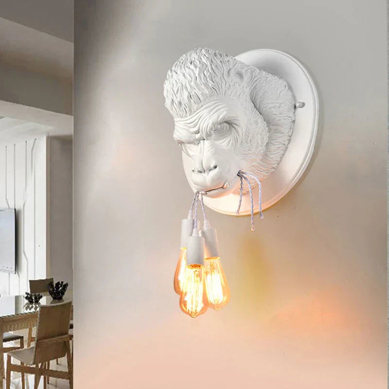 Luminous Apex Industrial Wall Lamp - Unique Retro Bulb Light for Stylish Living Room & Bar Decor