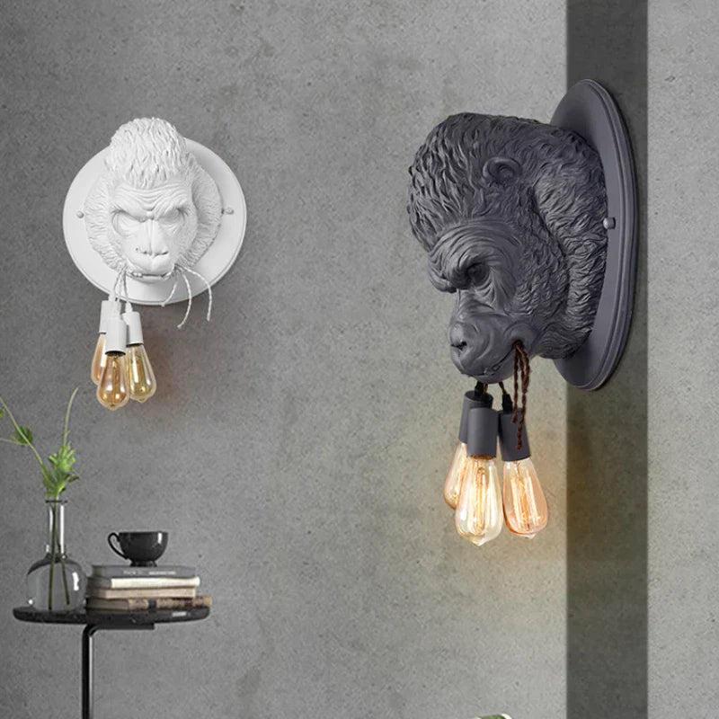 Luminous Apex Industrial Wall Lamp - Unique Retro Bulb Light for Stylish Living Room & Bar Decor