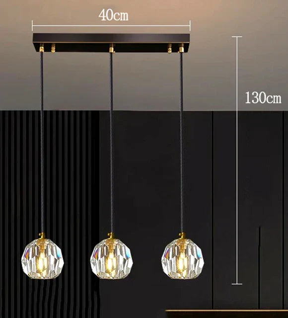 Luminous Aura Pendant - Elegant Glass Lighting Solution for Dining Room or Living Room Spaces