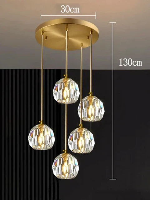 Luminous Aura Pendant - Elegant Glass Lighting Solution for Dining Room or Living Room Spaces