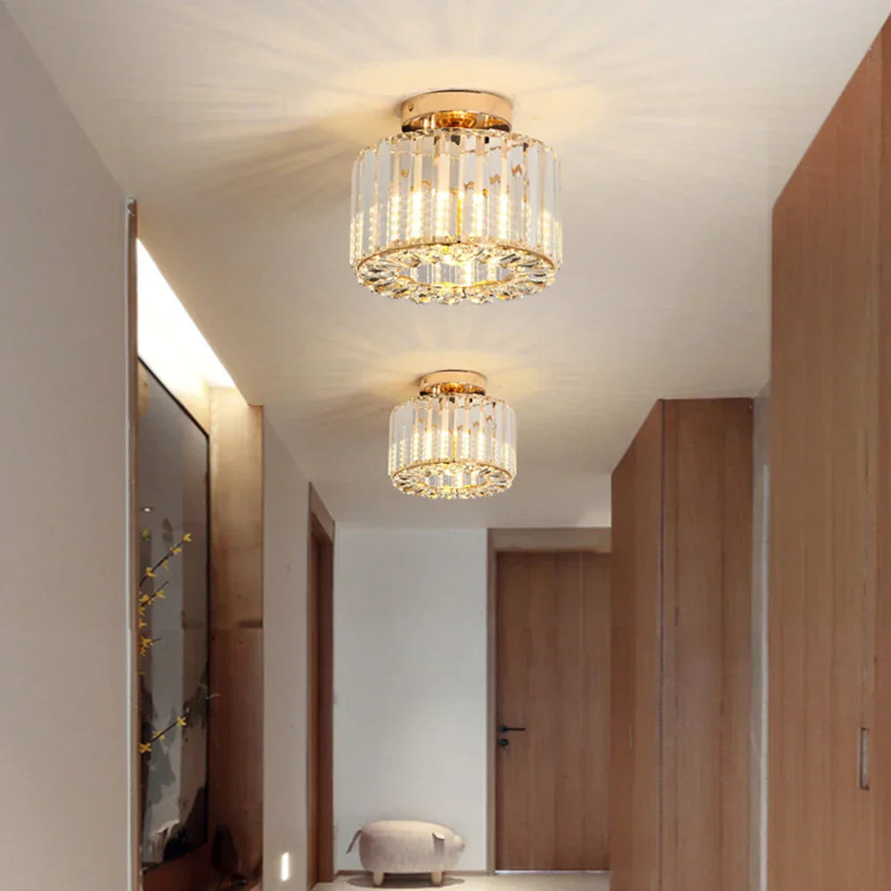 Luminous Aura Chandelier – Elegant Crystal Lighting for Your Living Room and Hallway Décor