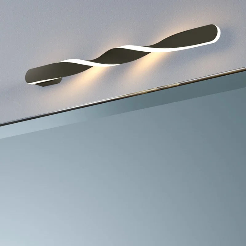 Luminous Curves: Modern Dimmable LED Wall Light for Stylish Living Room & Bedroom Ambience