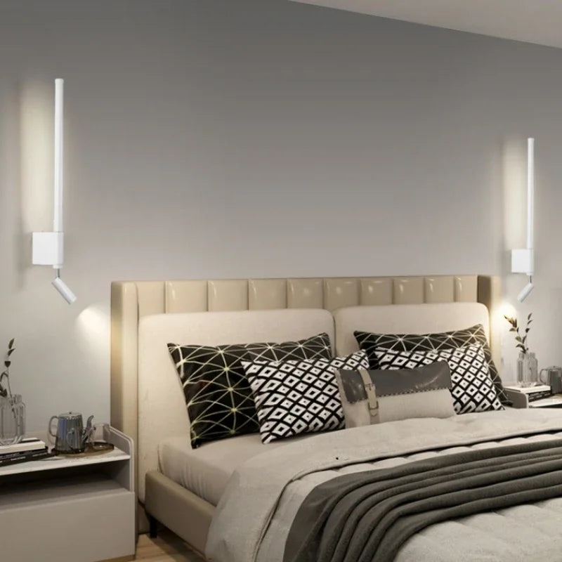 Luminous Glow: Minimalistic LED Wall Light with Dimming Function | Contemporary Lighting for Bedroom & Living Room