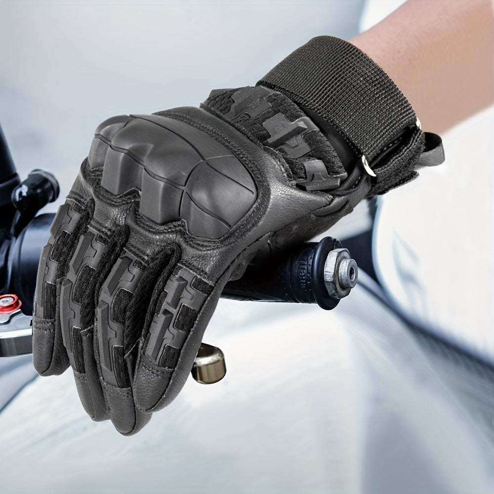Men's Tactical Full Finger Motorcycle Gloves | Durable Hunting Gear
