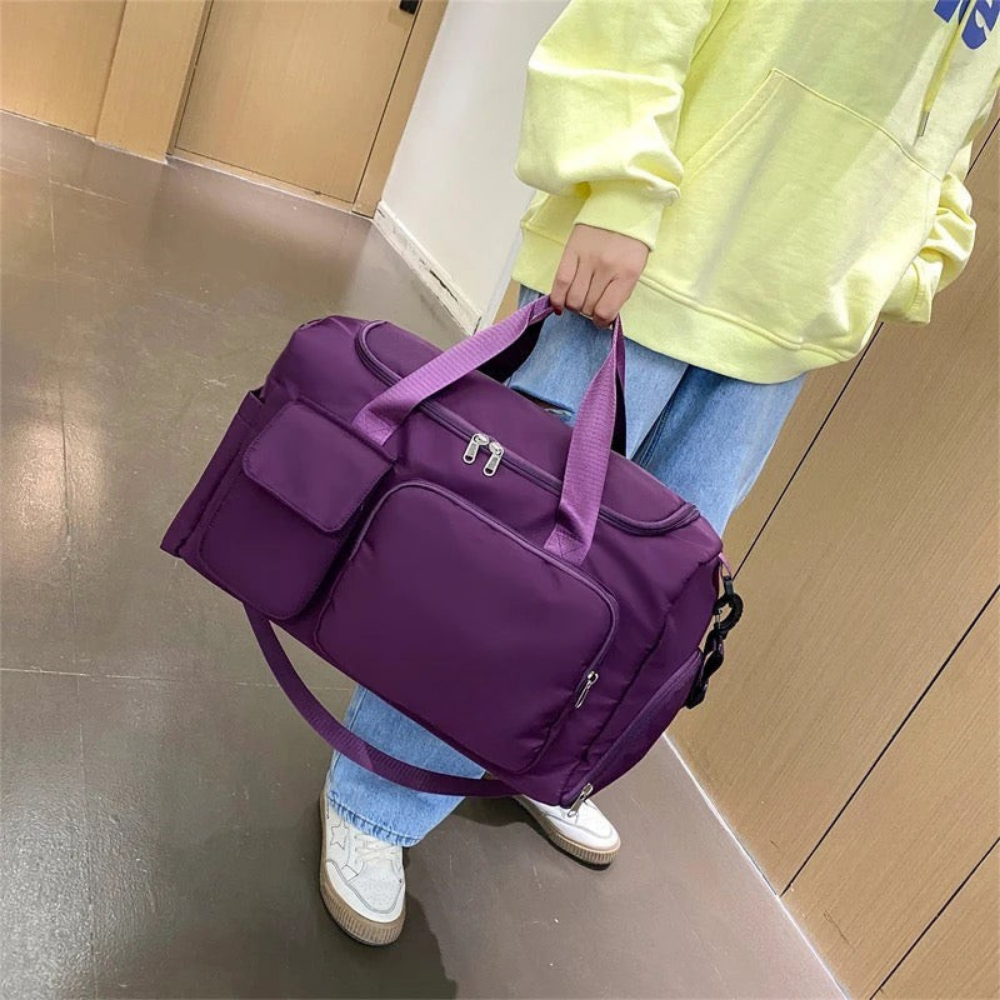 Waterproof Travel Duffel Bag | Large Gym Luggage Shoe Compartment