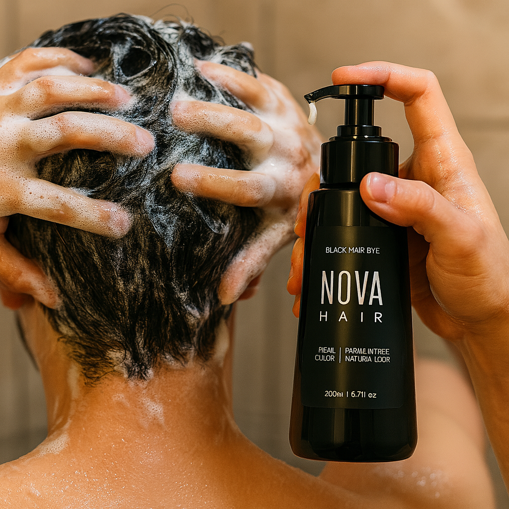 Shampooing colorant pour cheveux éclat naturel