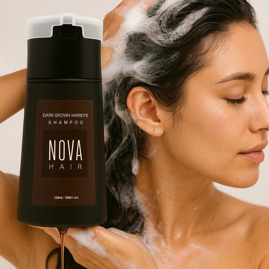 Shampooing colorant pour cheveux éclat naturel