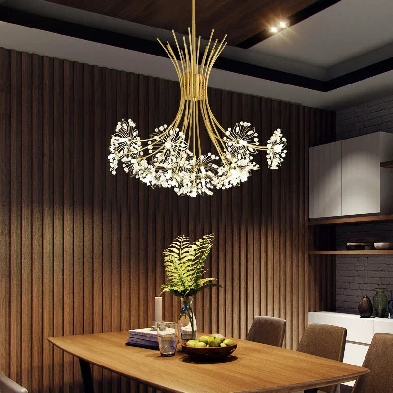 Luminous Aura – Contemporary LED Pendant Light for Dining and Living Rooms, Stylish Decorative Illumination