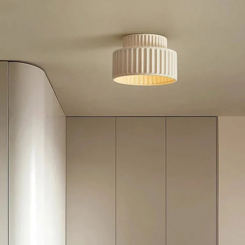 Luminous Aura Pendant – Modern Cream Ceiling Light for Stylish Living and Dining Spaces