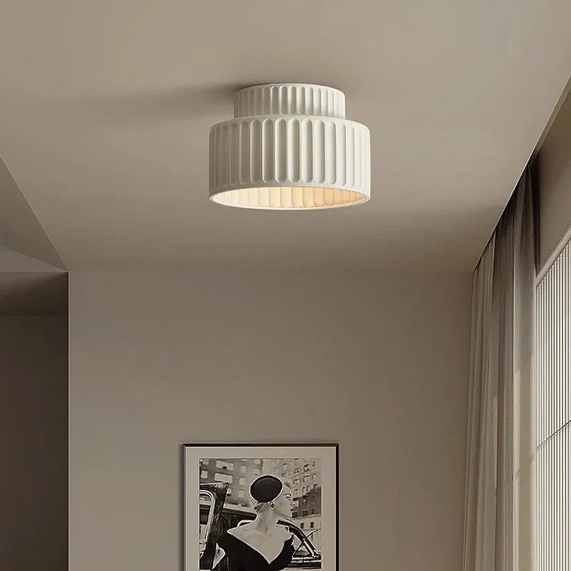 Luminous Aura Pendant – Modern Cream Ceiling Light for Stylish Living and Dining Spaces