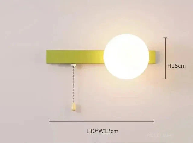 Luminous Nordic Glow: Contemporary LED Wall Light for Bedroom – Stylish Scandinavian Design