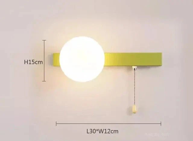 Luminous Nordic Glow: Contemporary LED Wall Light for Bedroom – Stylish Scandinavian Design