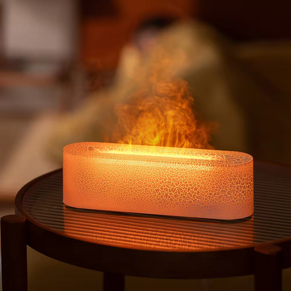 Luftfugter Flammeeffekt Aromaterapilampe