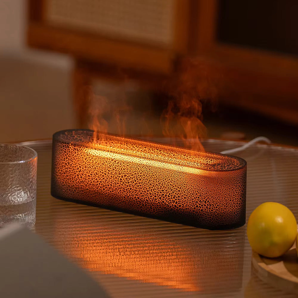 Luftfugter Flammeeffekt Aromaterapilampe