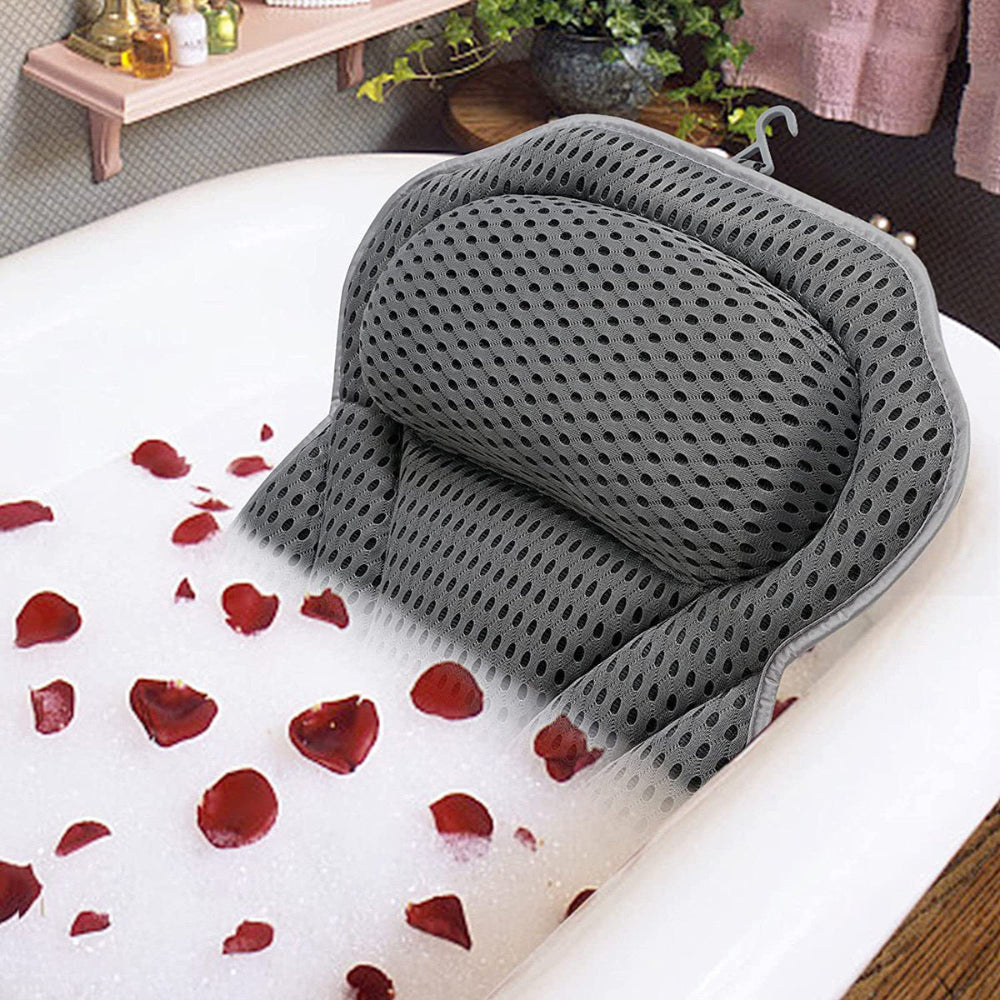 Ergonomický síťovaný polštář do vany pro lázně